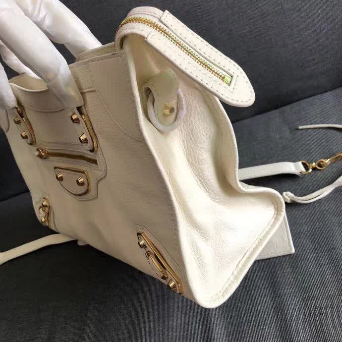 BALENCIAG巴黎世家 機車包 BALENCIAGA 原版山羊皮包邊五金 手提肩背斜挎包  BL1271